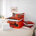 thumbnail image 6 of jejeloiu Boys Ball Game 7 Pieces Bedding Comforter Set,Football Sport Lovers Full Bedding Set,Orange Rugby Helmet Fitted Sheet Flat Sheet For Boys,Breathable Home Decor Reversible, 6 of 8