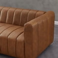 thumbnail image 2 of Montclair Mid-Century Modern Living Room Genuine Leather Sofa in Cognac Tan, 2 of 3