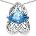 thumbnail image 1 of Genuine Trillion Blue Topaz Pendant in Sterling Silver, 1 of 1