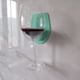thumbnail image 2 of Wosthever Portavasos de plástico práctico y práctico, accesorios funcionales, portavasos de vino montado en la pared Organizadores de utensilios de cocina Verde, 2 of 6