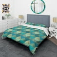 thumbnail image 3 of Designart 'Luxury Retro Drops I' Mid-Century Modern Duvet Cover Set, 3 of 4