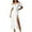 White, variant on Jinhomg Wedding Guest Dresses for Women Elegant off Shoulder Maxi Dress Dressy Casual Puff Sleeve Lace Up Split Dresses Cocktail Party Outfit Black XXL