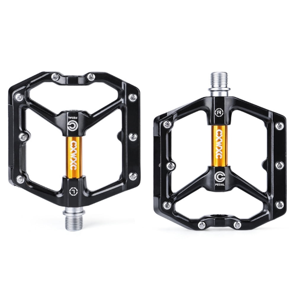 Bicycle Pedals Alloy Flat Platform Bearing Pedal Foot for Road Mountain Bike MTB 