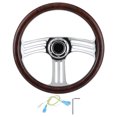thumbnail image 3 of Steering Wheel Steering Wheel Replacement Car Modified Accessory Vintage Steering Wheel 3-Spoke Steering Wheel Factory For Car, 3 of 8