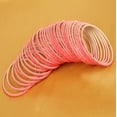 thumbnail image 3 of Sunsoul By Touchstone Colorful Bangle Collection Indian Bollywood Alloy Metal Coral Golden Glaze Wrist Enhancing Designer Jewelry Bangle Bracelets. Set of 36 For Women., 3 of 3