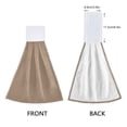 thumbnail image 3 of Haosy 2 Pack Kitchen Wash Cloths with Hanging Loops Absorbent Absorbent Quick Drying Hand Towels, Mojave Tan, 3 of 7