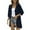 A-Dark Blue, variant on TIANZEN Women Casual Cardigan Three Quarter Sleeve Open Front Lightweight Dots Cardigan Draped Ruffles Cardigan Kimonos for Women Casual Soft Cardigan Oversized Cardigans for Women