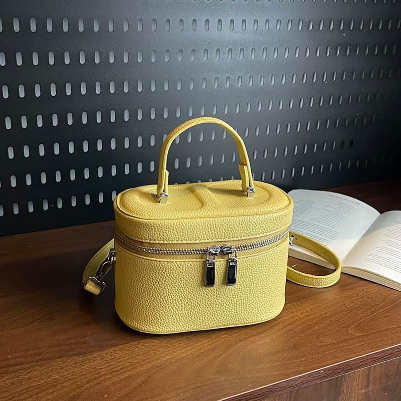 SPEKSEE Square Box Bag Crossbody Purse PU Leather Top-Handle Pouch Purse Designer Shoulder Bag for Women