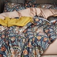 thumbnail image 3 of Cover Queen Size Set Boho Floral Pattern Duvet Cover Queen for Queen Size Bed, 3 of 6