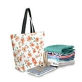 thumbnail image 2 of FORMRS Womens Canvas Tote Bag with Zipper Inner Pocket Shoulder Handbag, Small Floral Blooms, 2 of 7