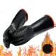 thumbnail image 5 of Un par de guantes de aislamiento térmico para barbacoa resistentes al calor, de neopreno, negros, resistentes a altas temperaturas, 17 pulgadas, color negro, 5 of 14