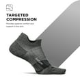 thumbnail image 3 of Feetures Elite Ultra Light Cushion Ankle Socks - Sport Sock with Targeted Compression - New Gray, L (3 Pair), 3 of 8