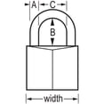 thumbnail image 2 of Candado Master Lock 130D de latón macizo, 3 cm, 2 of 6