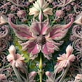 thumbnail image 2 of The Blossom Explosion - Intricate Flower Canvas Wall Art, 2 of 2
