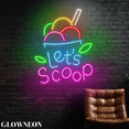 thumbnail image 2 of Glowneon Let's Scoop Led Light For Scoop Ice Cream Shop Decoration, 2 of 5