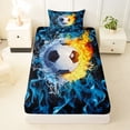 thumbnail image 3 of Erosebridal Soccer Theme Twin Sheet Sets,Boys Ball Sport Bedding For Kids 3 Pieces, 3 of 6