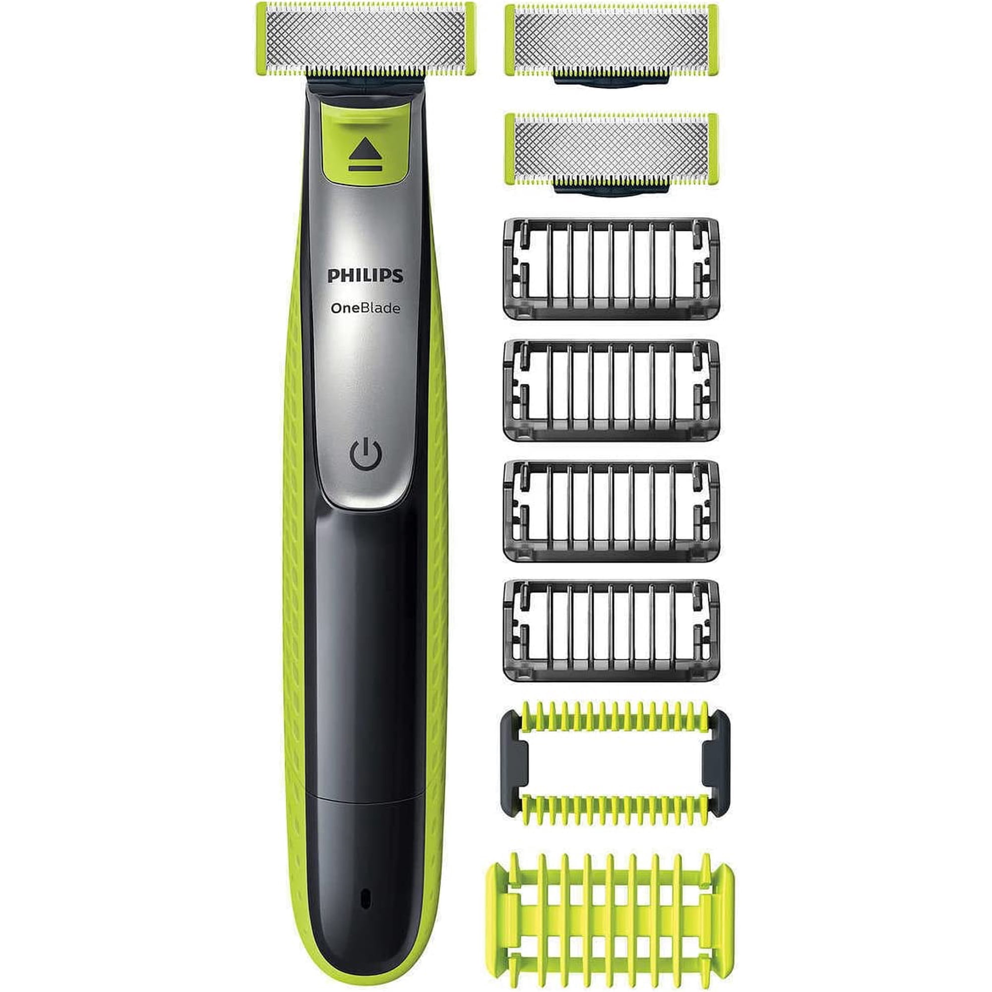Philips Norelco OneBlade Face Body Hybrid Electric Trimmer & Shaver + Blades, Skin Guard, QP2630/60