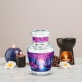 thumbnail image 5 of MUKTIVE Cherry Blossom Funeral Urns for Adult Male, Memorial Pink Butterfly Urn for Ashes for Women, Decorative Blue Cremation Urn, Burial Urns for Human Ashes, 3 Inch, 5 of 7