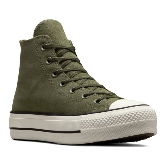 Converse All Star Lift Women's Suede Platform High-Top Sneakers Color: Utility Size: 8