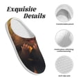 thumbnail image 5 of Lsque Cute Sunflower Guinea Pig Pattern Womens Comfort Cotton on Scuff With Memory Foam and Anti-skid Sole Slipper-37/38, 5 of 7