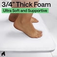 thumbnail image 5 of Memory Foam Bath Rug for Bathroom Floor, 30x18 White, Machine Washable by GORILLA GRIP, 5 of 10