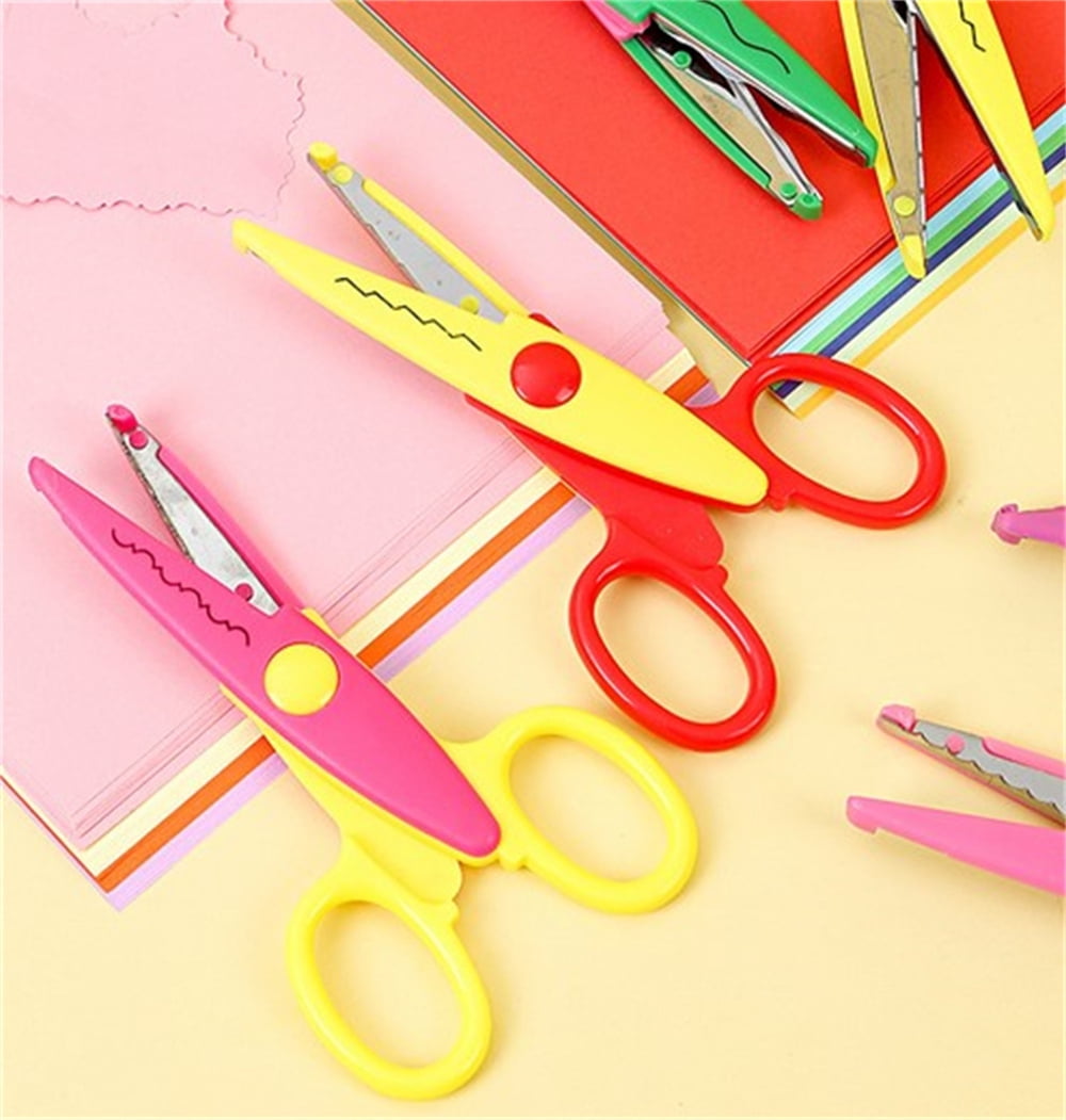 Creative Kids Scissors, Safety Scissors for Kids, Pre-School and  Kindergarten Use Craft Scissors, Toddler Scissors for Art Paper-Cut,  Scrapbooking, Colorful & Cartoon Plastic Kid Scissors 6 Pack Set – BigaMart
