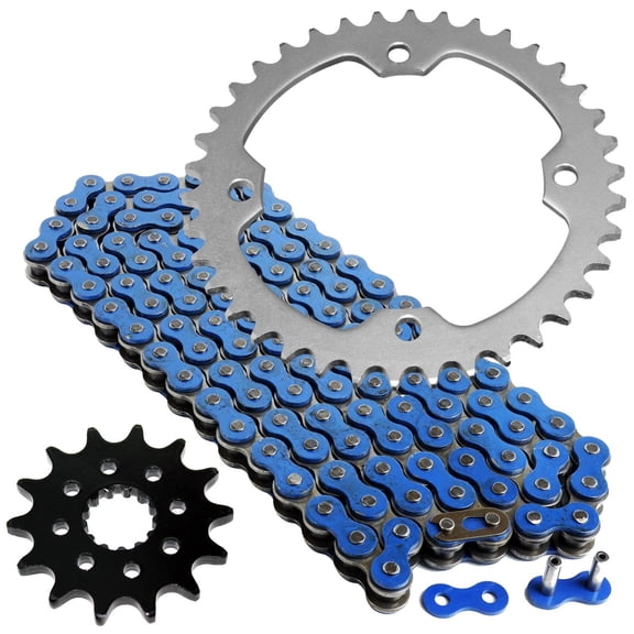 Blue Drive Chain And Sprockets Kit for Yamaha YFZ450 YFZ450V 2004-2013