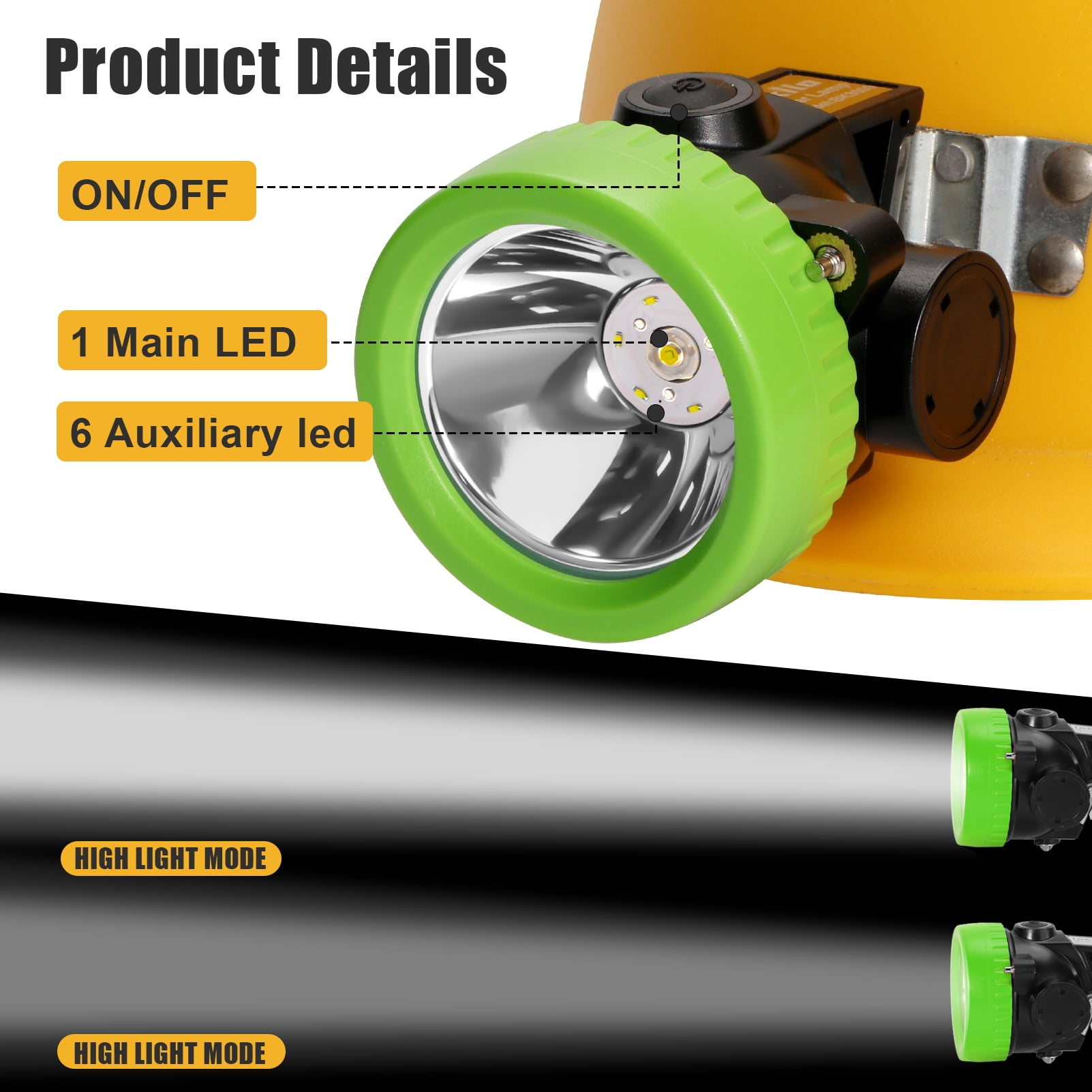 Yongkist Super Bright LED Headlamp Rechargeable, High Lumen Waterproof 4 Modes Headlamp Flashlight, Lightweight Head Torch for Camping, Running, Hiking, Fishing