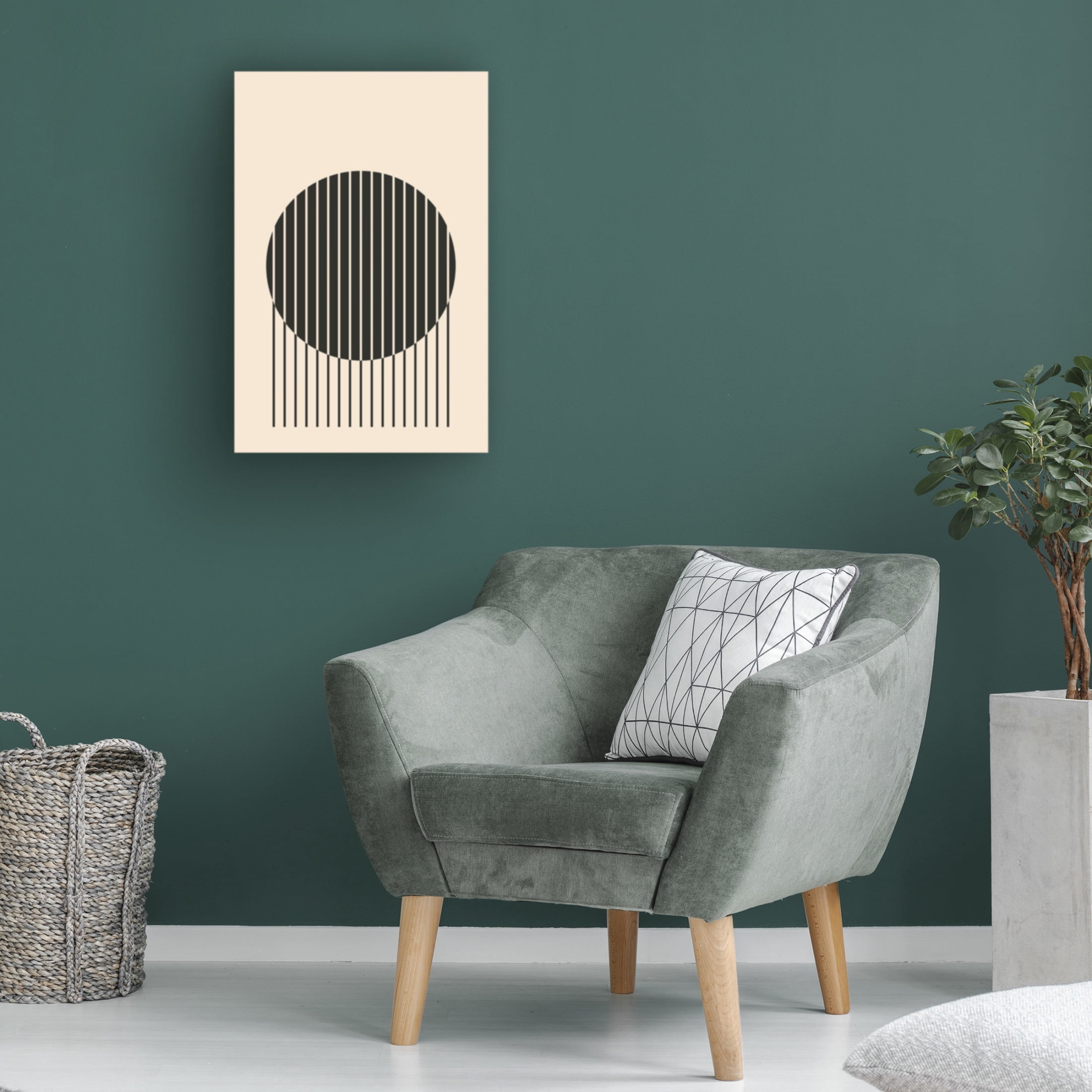 Trademark Fine Art jay stanley  Minimal Circle Vibes 1 Canvas Wall Art