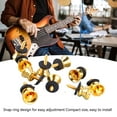 thumbnail image 4 of 10PCS Guitar Strap Lock Buttons, Mushroom Style Metal End Pins With Screw For Electric Guitar Bass Ukulele, 4 of 8