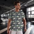 thumbnail image 3 of Wukai Gamers Print Men's Short-Sleeved Mesh T-Shirt,Quick-Dry Short Sleeve Workout T-Shirt-6X-Large, 3 of 8