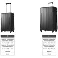 thumbnail image 2 of 2 Piece Expandable Hardshell Travel Luggage Sets 4 Spinner Wheel Suitcase Wheels TSA Lock Suit Case, Lightweight 4 wheels Upright Suitcase with Mesh Zip Pocket, 20/28 Inch, 2 of 8