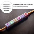 thumbnail image 2 of LEEYNEER 100Pcs Square Beads English Letters DIY Acrylic Jewelry Accessory for Children, 2 of 8