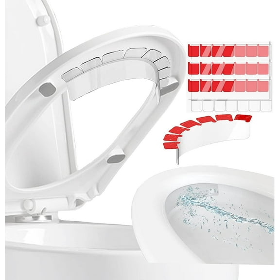 4Pcs Pee Guards, Toilet Guard to Prevent Pee Splash, Pee Guard for Toilet Adults, Toilet Guard Beneficial to Elderly, Disabled and Potty-Training, Clear Pee Guard to Keep Toilet Clean