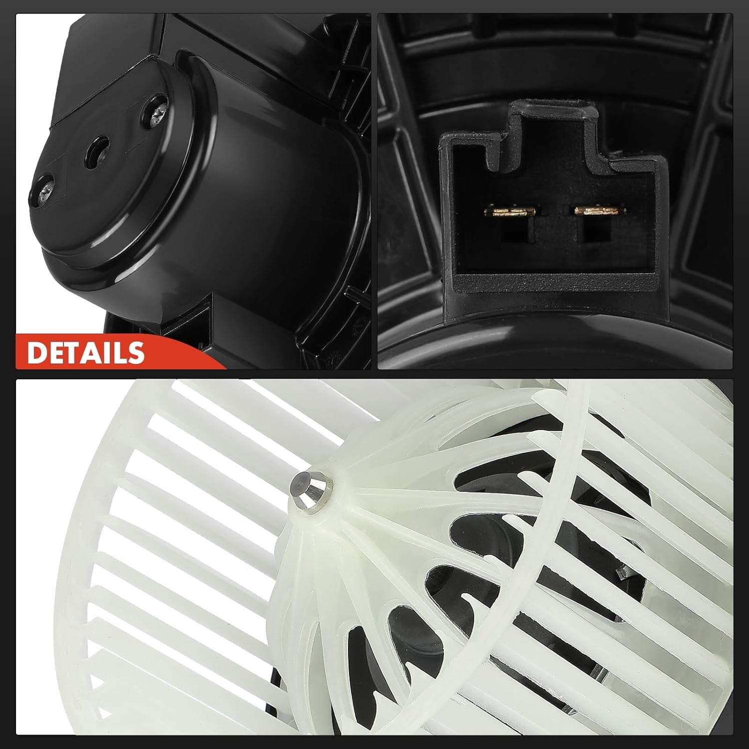 A-Premium Rear Heater Blower Motor with Fan Cage Replacement for Dodge Caravan Grand Caravan Town & Country 2001-2016 Pacifica 2017-2019 5183147AA