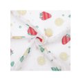 thumbnail image 4 of INSPIRE CHIC Women's Floral Printed Cotton Blended Scarves, 21.7" Small Square Flowers Headscarf Neckerchief Lemon Strawberry, 4 of 5