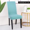 thumbnail image 2 of Unique Bargains Stretch Spandex Chair Cover for Dining Room Sky Blue M, 2 of 8
