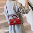 thumbnail image 3 of Bolso de mano cuadrado pequeño, sencillo y versátil, para mujer, moderno, para ir al trabajo, bolso de mensajero informal a juego para uso diario, novedad de 2025, 3 of 5
