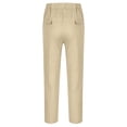 thumbnail image 3 of Angala Toddler Boys School Pants Tapered Leg With Pockets And Drawstring Fall Casual Boys Baggy Trousers Size 4-5 Years Beige, 3 of 7