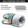 thumbnail image 7 of Cute Oven Mitts,Pioneer Flower Floral Print Pattern Oven Mitt 2-Pack Set,Kitchen Gloves for Oven,Heat Resistant Oven Mitts 7.7"x12", 7 of 7