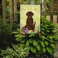 thumbnail image 2 of Caroline's Treasures BB6056GF Easter Eggs Chocolate Labrador Flag Garden Size , Small, multicolor, 2 of 3
