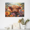 thumbnail image 6 of Balery Countryside Colorful Floral Cow Pattern Canvas Decorative Picture – 30x40in Premium Wall Art, Modern Canvas Print for Home Decor（Horizontal）, 6 of 6
