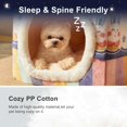 thumbnail image 4 of Cute Small Dog House Indoor, Foldable House Kennel Bed Mat with Cushion, L Size Tent Up to 25 Lbs, Dog Cave Bed with Non-Slip Bottom, Rainbow, 4 of 14