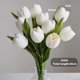 thumbnail image 2 of 10 piezas de flores de seda de tulipán artificiales a granel decoración de boda para el hogar y la cocina, 2 of 5