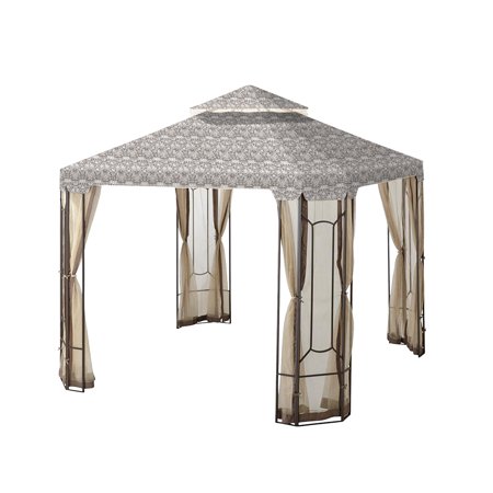 Garden Winds Replacement Canopy Top Cover for the Cottleville Gazebo -Standard 350 - Damask Beige