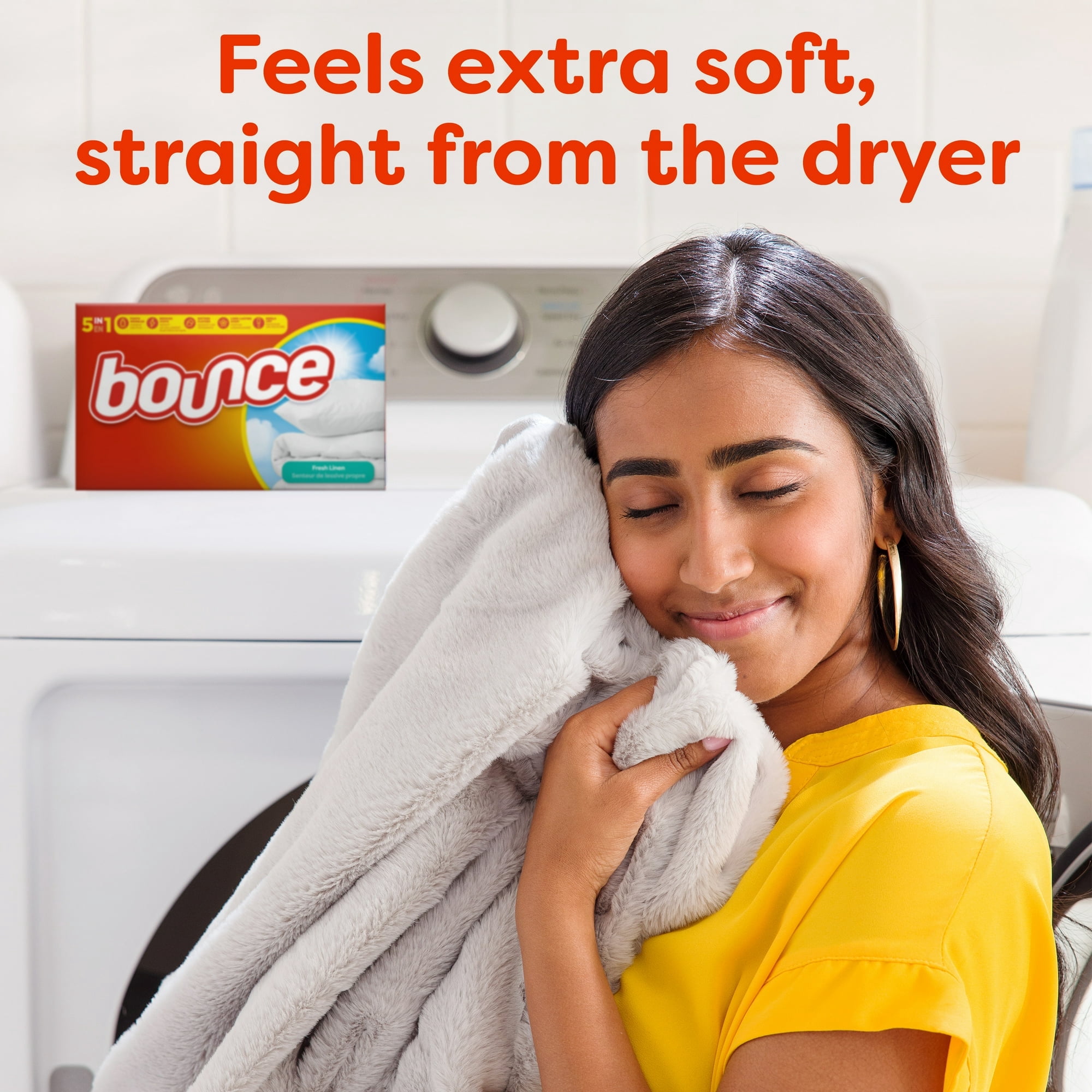 Bounce Fabric Softener Dryer Sheets, Fresh Linen Scent, 240 Count