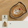 thumbnail image 5 of guisaled Sherpa Jackets for Men 2025 Winter Warm Thicken Fleece Lined Trucker Military Jackets Turn-Down Collar Button Cotton Cargo Jacket, 5 of 8