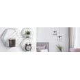 thumbnail image 4 of Sorbus® Floating Hexagon Shelves - Wall-Mounted Geometric Metal Wall Décor for Photos, Collectibles, Plants, and More, (Set of 3, WHITE), 4 of 9