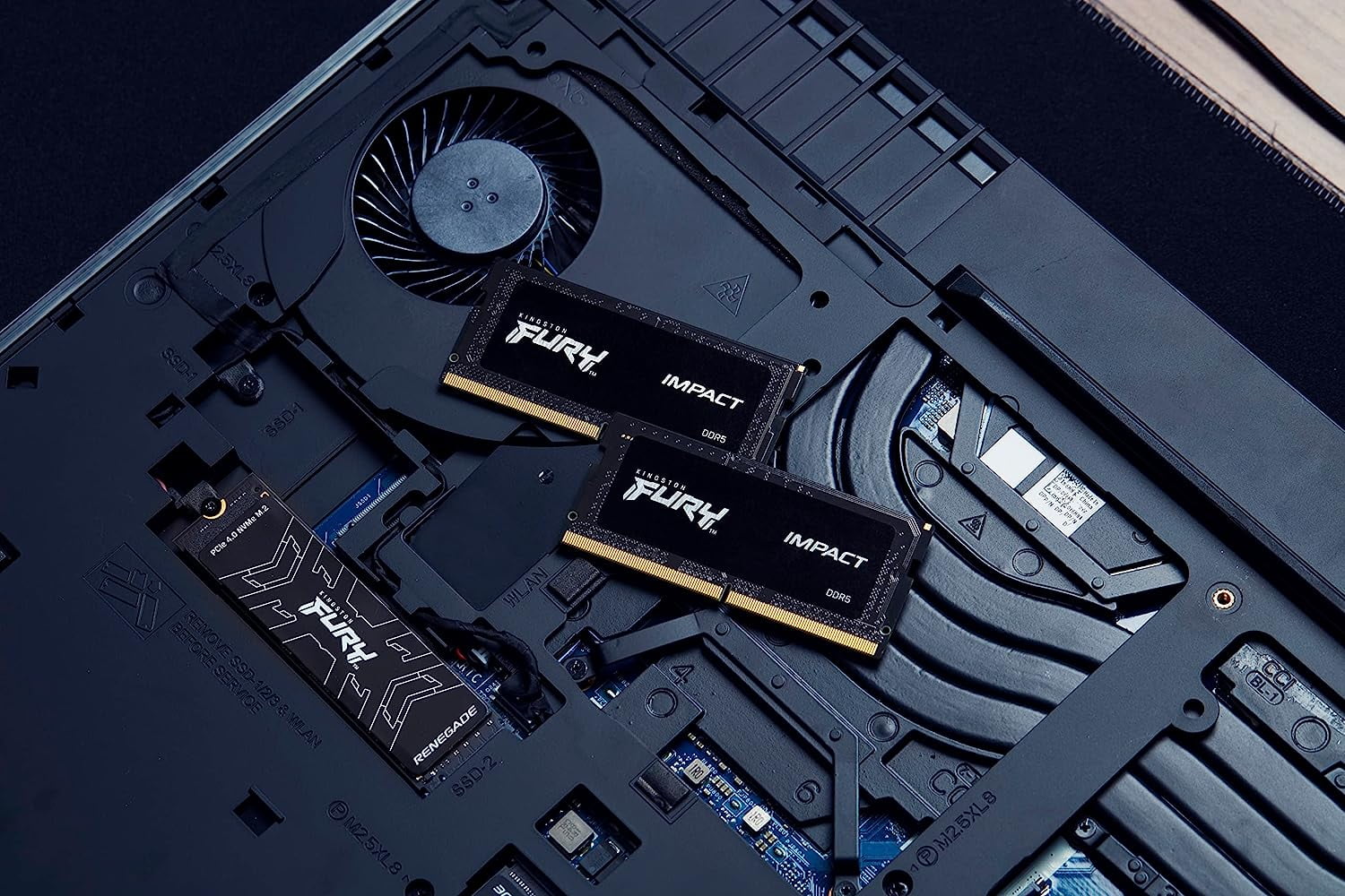 Kingston KF560S38IBK2-32 FURY Impact Black - 32GB (16GB x2) DDR5 6000MT/s Memory - SODIMM - Ram Module