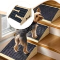 thumbnail image 1 of BELOVING Wooden Dog Ramp for Stairs Pet Step Ramp Aid Tool, Practical, Professional, Durability, with AntiSlip Bone Strip with Padding, 1 of 10